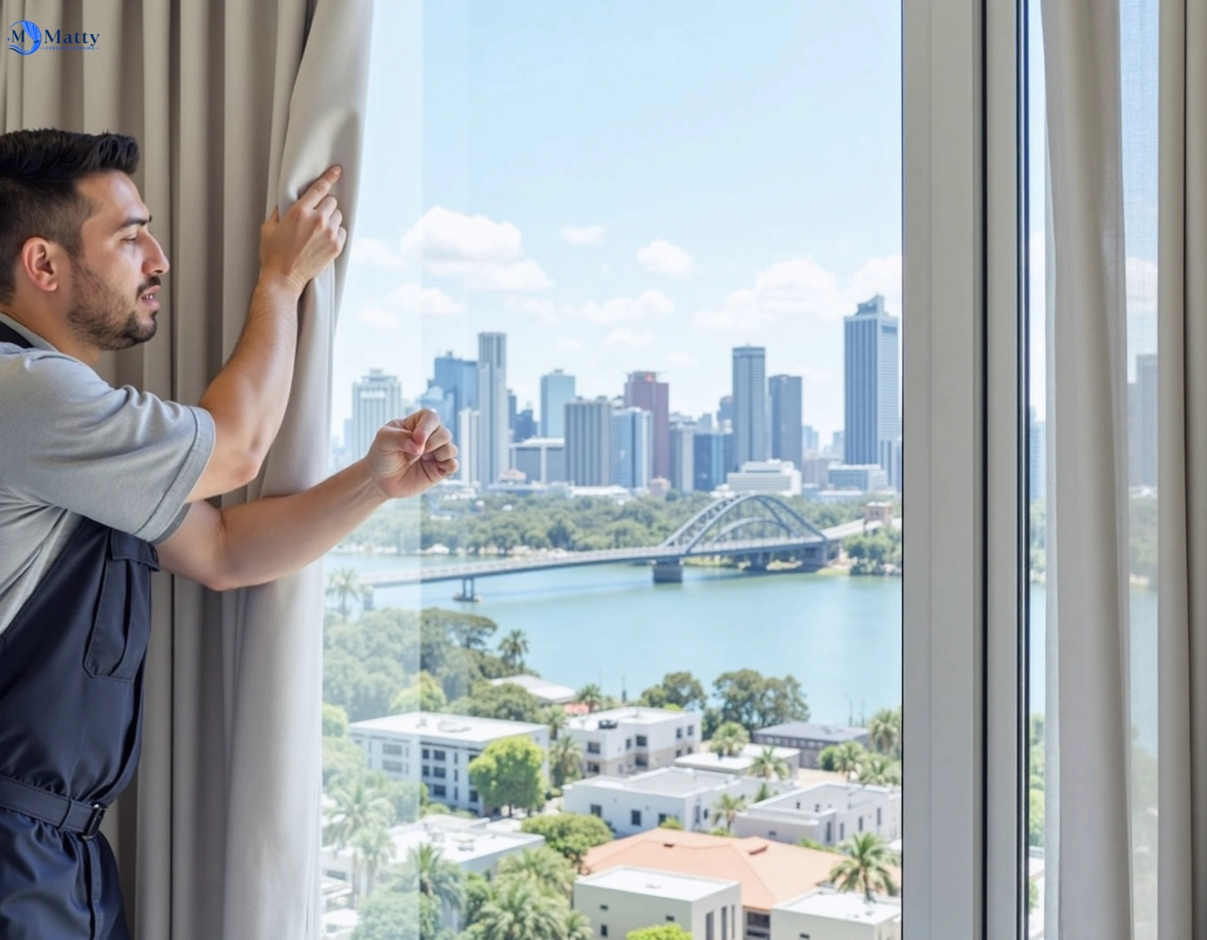Professional curtain steam cleaning service hornsby-nsw QLD by Matty Curtain Cleaning
