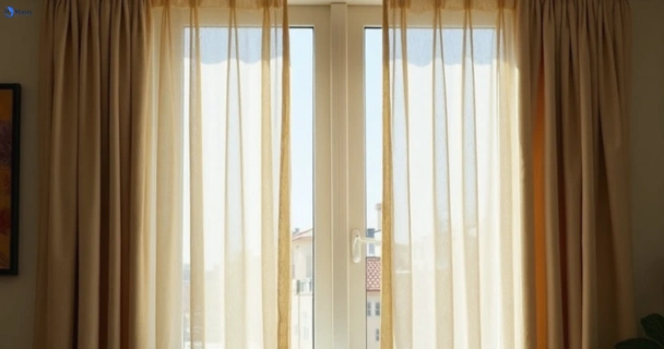 Dull dusty drapes in hornsby-nsw before professional cleaning